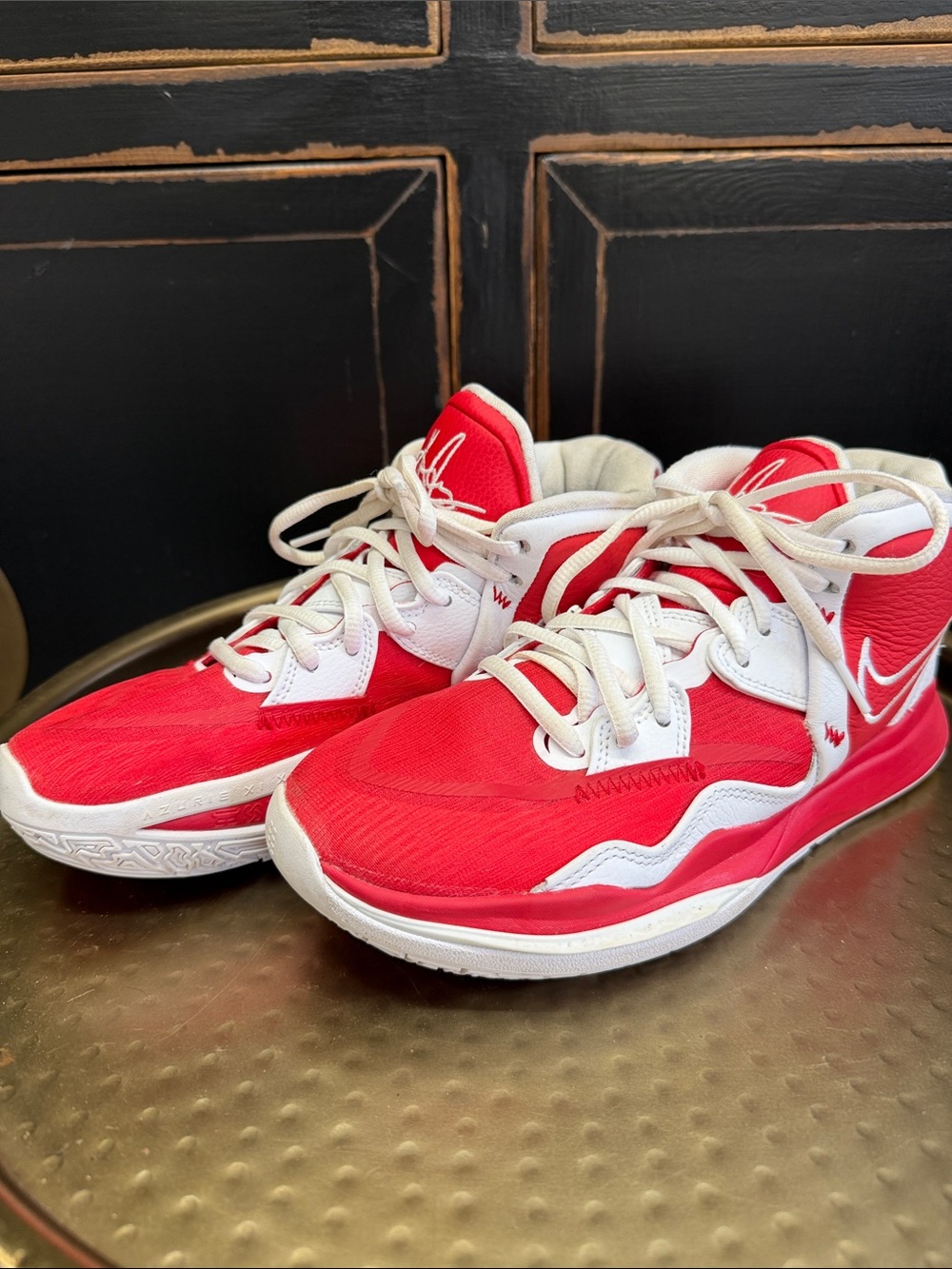Nike Kyrie Infinity TB Tennis Shoes.  University colors:  Red & White  NWOT